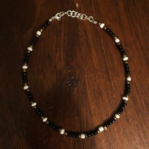 Handmade seed bead choker